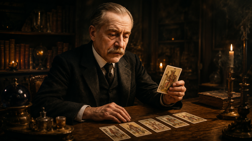 Arthur Edgar Waite bei Tarotlegung
