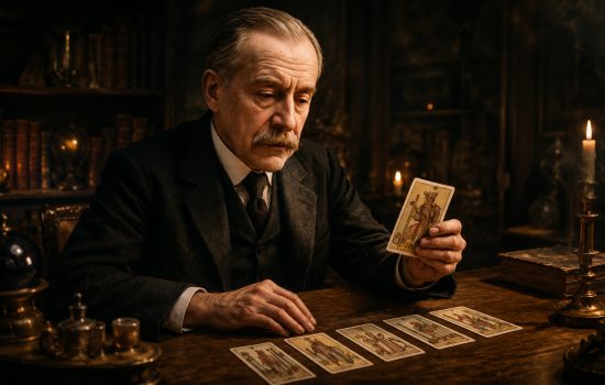Arthur Edgar Waite bei Tarotlegung