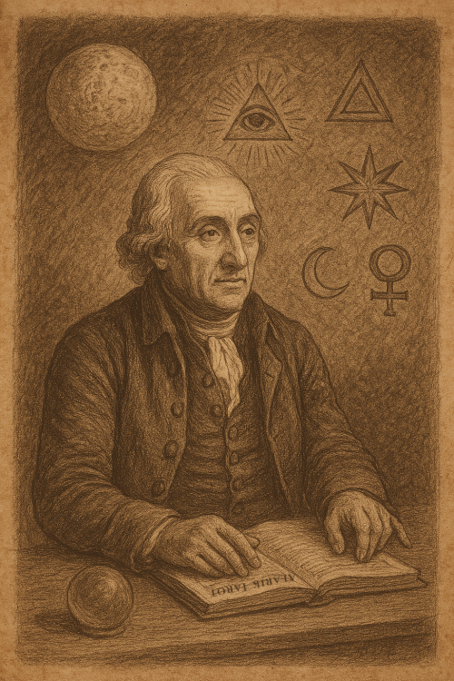 Jean-Baptiste Alliette alias Etteilla Er war der Erste, der Tarotkarten systematisch mit esoterischem Wissen verband und sie als Werkzeug zur Zukunftsschau und Selbsterkenntnis in den öffentlichen Diskurs brachte. Heute wird er oft als Vater des modernen Tarot bezeichnet